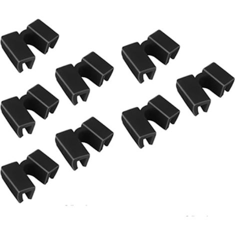 Essstäbchen-Lernset, 10 wiederverwendbare schwarze Essstäbchen, Lernhilfe, rutschfeste Essstäbchen mit Scharnieren (1/5)