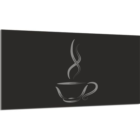 Protezione per piano cottura in vetro 90x52 Caffè (1/5)