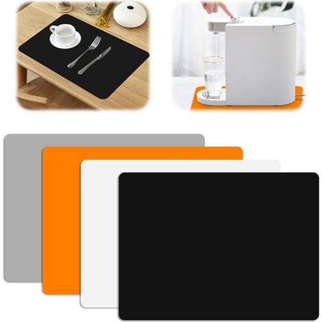 4 Pièces Tapis en Silicone, 40 X 30 cm Tapis Antidérapant, Tapi de Cuisson (1/5)
