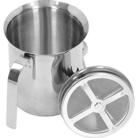 Mousseur à Lait Manuel 800ML en Acier Inoxydable Double Couche pour Cappuccino et Latte (1/5)