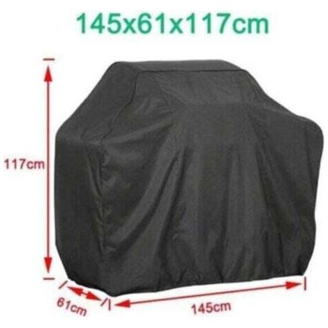 Barbecue accessories, waterproof protective cover, waterproof, 145x61x117cm-- (1/4)