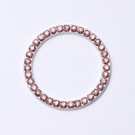 3-teiliges Auto-Bling-Dekor-Set: Kristall-Bling-Auto-Ring-Aufkleber-Emblem, Kristall-Bling-Metallring-Aufkleber