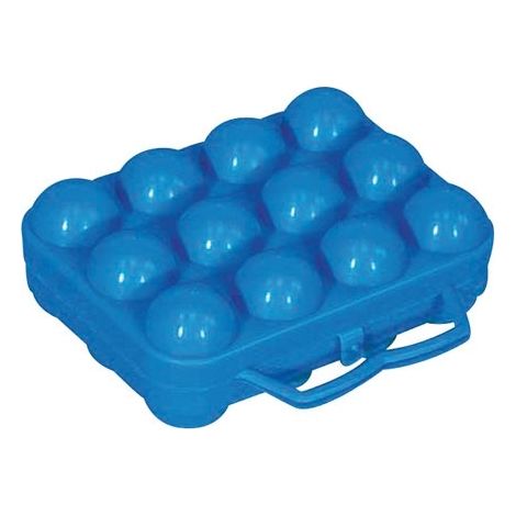 Aluminium-et-plastiq Caja de huevos azul 12 piezas