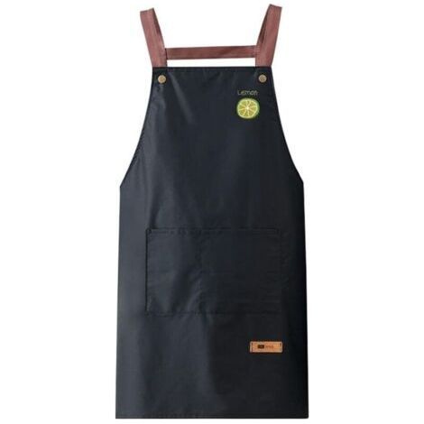 Adjustable Kitchen Apron, Cooking Apron, Cooking Apron for Women Men, Waterproof Apron, H Back Style Apron, Adjustable Apron with 2 Pockets, Barbecue Apron, Chef Apron, No (1/5)