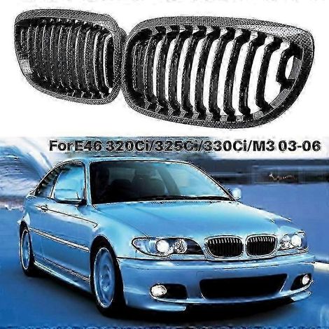 Calandre avant en fibre de carbone pour BMW Série 3 E46 318Ci/320Cd/320Ci/M3 (2003-2006) (1/4)
