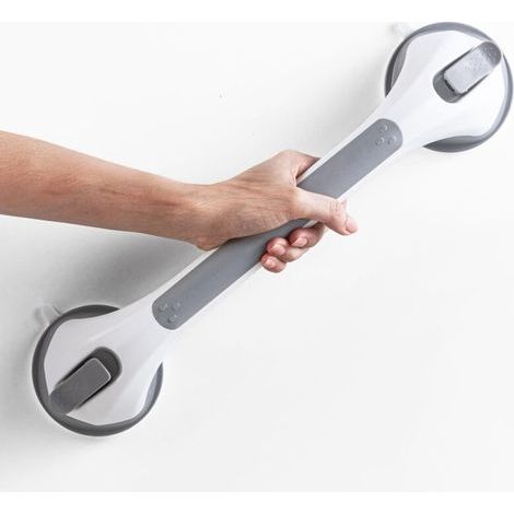 [JAMAIS UTILISÉ] Poignée Ventouse, 43 CM Douche Barre d'appui À Succion pour Baignoire, 110 KG Poignées de Sécurité pour Salle De Bain, Seniors, Personnes Âgées (1/4)