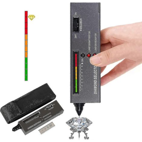 Testeur de diamants de précision pour bijoux - Stylo testeur de diamants, outil professionnel pour tester les diamants en joaillerie (1/5)