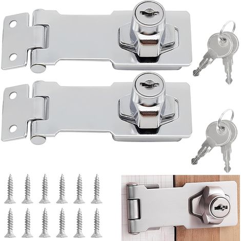 Fermeture à loquet verrouillable avec serrure à cylindre et 2 clés