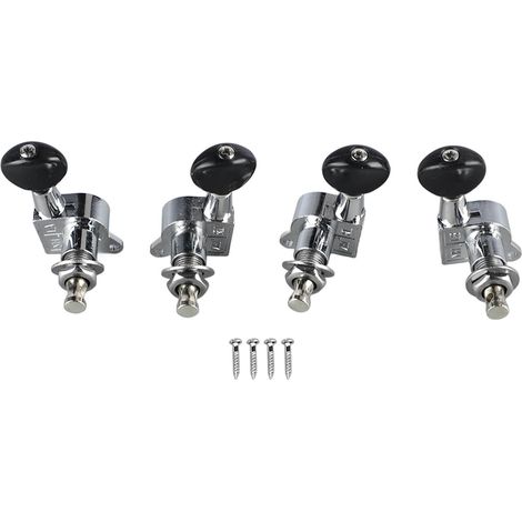 Satz mit 4 geschlossenen Ukulelen-Mechaniken, Präzisionsmetall, Ersatz für Standard-2G2D-Mechaniken (1/5)