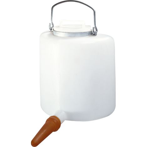 Biberon veau semi-circulaire avec couvercle 6 litres (1/2)