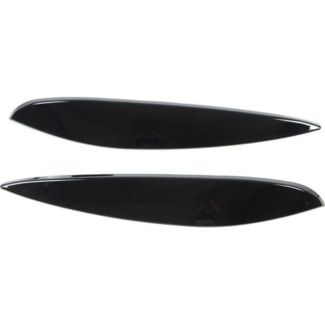 Sourcils de phare gauche droit ABS de remplacement, 2 pièces, pour Benz Smart 453 Fortwo Forfour 2015 – 2020, noir brillant