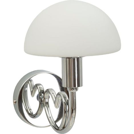 Applique da parete in vetro argento, 23x15x22 cm – Lampada Lovy Silver (1/5)