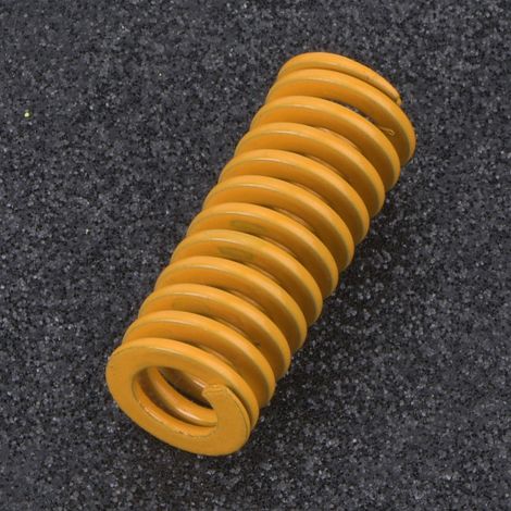 2 ressorts de moule en acier jaune haute précision, diamètre extérieur 10 mm, diamètre intérieur 5 mm, pour charges légères (TF1060mm) (1/5)