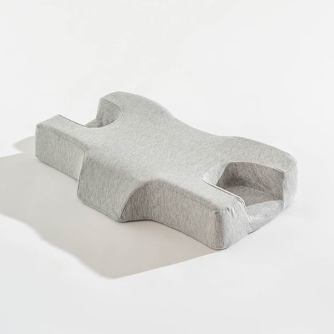 Cuscino Antirughe in Memory Foam Ergonomico 62x38x10 cm – Supporto Cervicale Ortopedico per Dormire Supini e Laterali, Anti Pressione Viso, Federa Morbida Rimovibile e Lavabile (1/5)