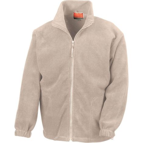 Veste de travail polaire zippée Result Beige XL