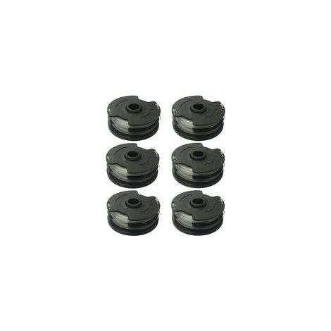 Bobinas de repuesto de hilo para desbrozadoras inalámbricas Parkside PRTA 20Li A1 / B2 / C3, PRT 300 A1, PRT 550 A1 / A3 (6 unidades)