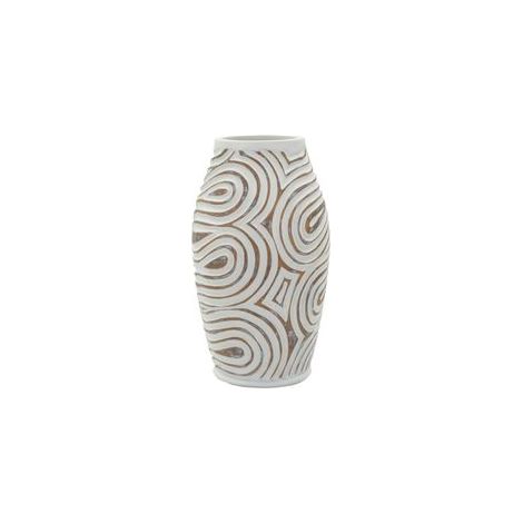Vase en résine oblix cm ø 19,5x35 (trou cm ø 10,5) (1/5)