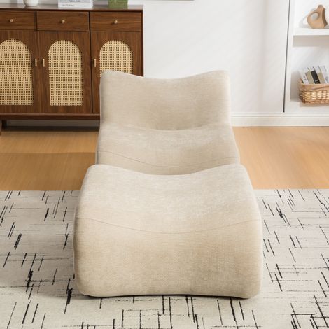 Canapé modulaire compressible en chenille,mousse 30D haute résilience,facile à déplacer,sol antidérapant,idéal pour salon,kaki clair.(BO)