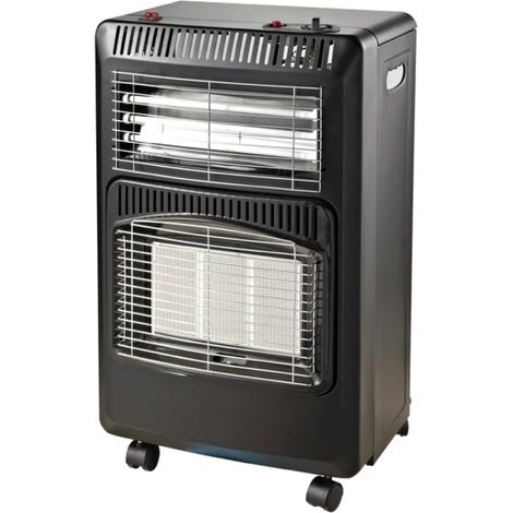 STUFA INFRAROSSI GPL E ALOGENA MODELLO KENYA - ANTRACITE - 4,2KW - GAS E ALOGENA - MAM