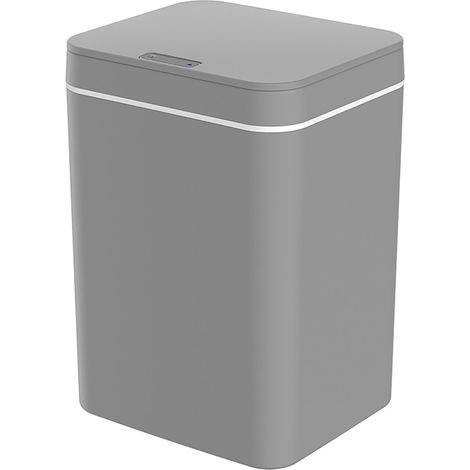 Bathroom Smart Sensor Trash Can 14L Automatic Rubbish Can with Lid Garbage Bin for Kitchen Living Room Bedroom (1/5)