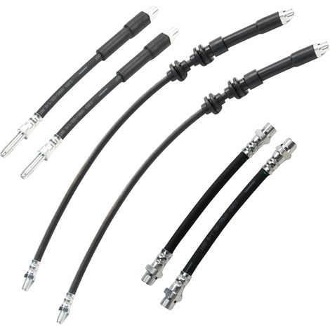 6x Flexible de Frein Arrière pour E87 E81 E82 E88 Cabrio 3er E90 E91 E92 E93 Kit Tuyaux Frein Système de Freinage, Durite Frein en Caoutchouc (1/5)