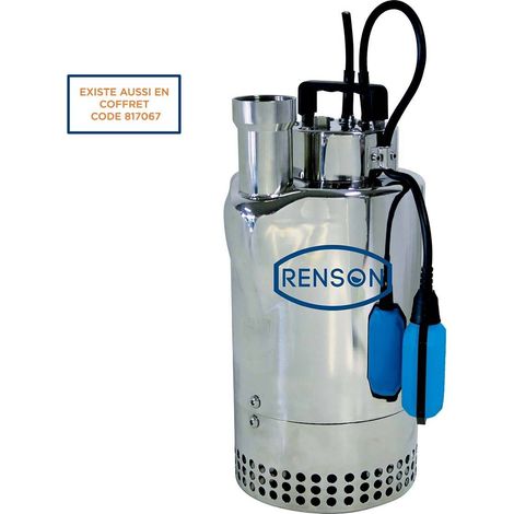 POMPE DE CHANTIER MONO EN INOX 1,1KW RENSON