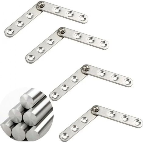 Set di 6 cerniere girevoli a 360 gradi per ante di armadi e mobili, accessori per ferramenta. (1/5)