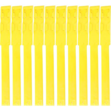Lot de 10 bandes d'identification pour vaches : plastique de première qualité, sûres et non toxiques, adaptées pour plusieurs animaux de ferme : rouge, bleu, vert, jaune (1/5)
