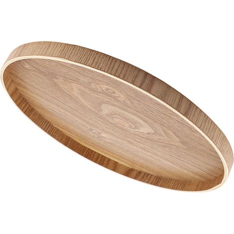 Plateau de service en bois pour thé, fruits, bonbons et décoration maison (1/5)