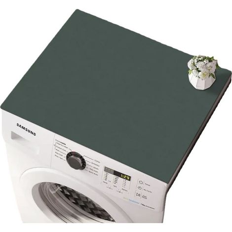Ede Vert foncé, 4060cm (terre de diatomées) Housse anti-poussière pour machine à laver en terre de diatomées, tapis antidérapant uni pour la maison, résistant à l'usure et absorbant (1/5)