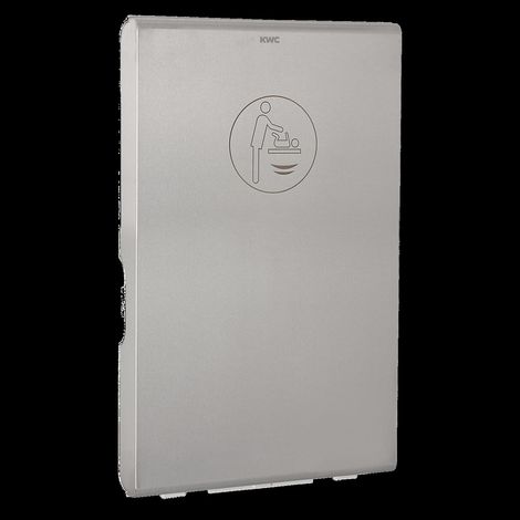 KWC Wickeltisch, CAMBRINO, PP Weiß, Front Edst, Klappbar, Offen 550x480x890 mm (1/2)
