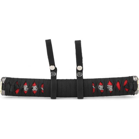 Poignée de porte intérieure de voiture personnalisée rouge et noir, pièces de remplacement, accessoires de modification (1/4)