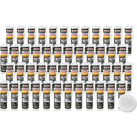 IsolBau Silicone transparent pour aquarium 48 x 300 ml (1/5)