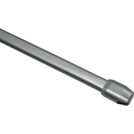 Gardinia Vitragestange flach silber matt, Ø 11 mm, ausziehbar 100 - 160 cm Vitragestangen (1/2)