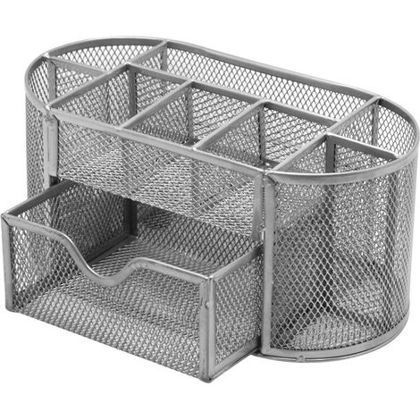 Organizzatore per pennelli da trucco, portapenne, contenitore per carta e articoli da ufficio, per casa o ufficio, 22 x 11 x 10,4 cm