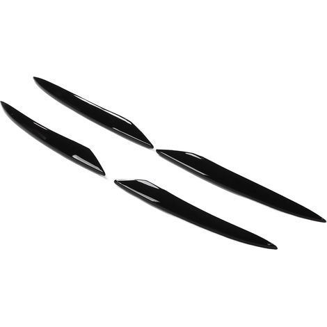 Calandre Avant Style AMG + Becquet Aileron Fin pour Mercedes-Benz Classe E W213 Berline 2016-2020, Remplacement Grille Basse Spoiler, Kit Lèvre en ABS Noir (1/5)