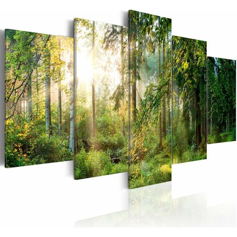 Tableau sanctuaire vert - 200 x 100 cm (1/4)