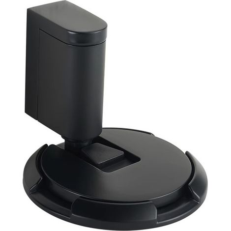 Arrêt de porte, puissant arrêt de porte magnétique, réglable sans perçage, arrêt de porte mécanique au sol avec ruban adhésif (adapté aux portes, sols et murs) (noir)