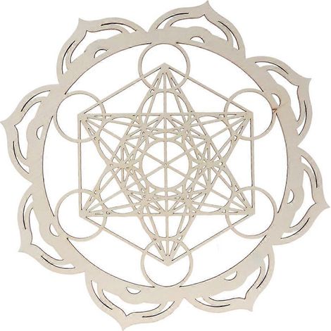 Runde Wanddekoration aus Holz, Meditationsaltar, Hängeskulptur im Landhausstil