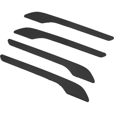 4 dekorative Türgriffabdeckungen aus ABS für Tesla Model 3 (2017–2020), Mattschwarz, Schutzaufkleber für den Außenbereich, 4er-Set (1/5)