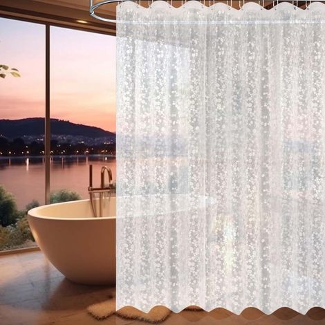 Jiajia AI, Rideaux de Douche 180x200 cm Rideaux pour Baignoire pour jardin, terrasse et extérieur (1/5)