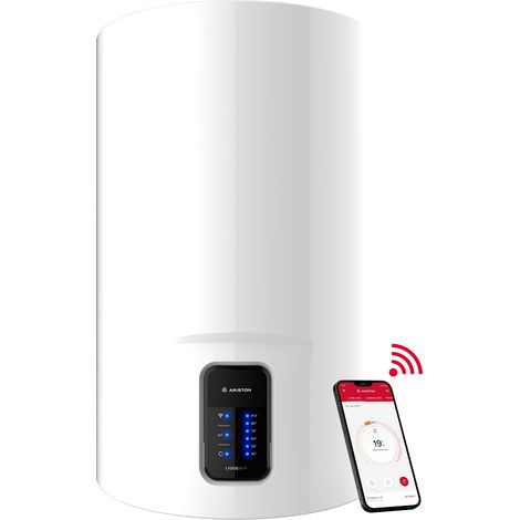 Termo eléctrico, Ariston, Lydos Wifi 80 litros, Vertical, Clase Energetica B