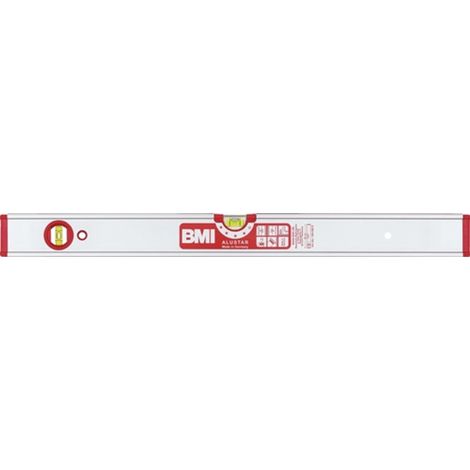 BMI Niveau à bulle ALUSTAR 60cm alu.argent ± 0,5 mm/m - 694060 E