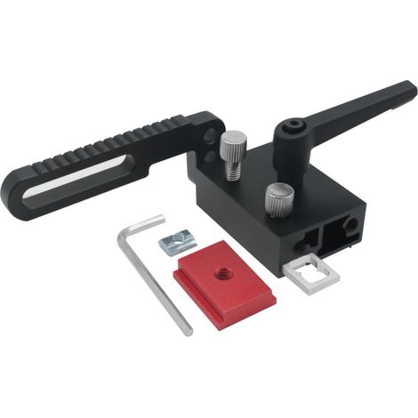 Irovami Butée guidage inclinée alu – Glissière, plateforme poussée – Idéal pour menuiserie, bricolage, atelier (1/5)