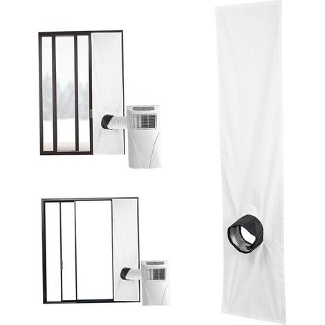 200 cm Kit de Vendeur AC Portable, Bouchon de fenêtre de climatiseur Portable Rape de Fixation étanche réglable Kit de fenêtre de climatisation Mobile (1/5)