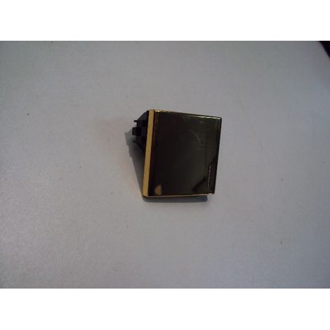 Manette métal or 2 modules pour mécanismes nus LIVING BTICINO 25454