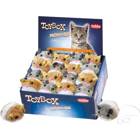 Nobby® Katzen Aufziehmaus Plüsch 6,5 cm