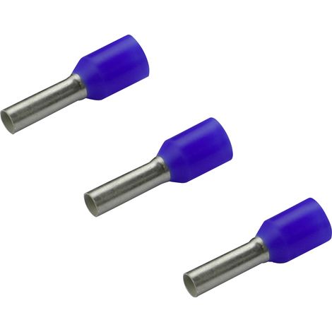 Rittal 4050.734 Aderendhülse 2.5 mm² Teilisoliert Blau 500 St.