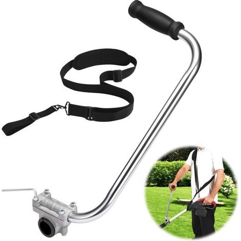 ALLIANDISPoignée de coupe ergonomique pour débroussailleuse – Bandoulière réglable – Installation facile – Confort optimal pour usage intensif (1/5)