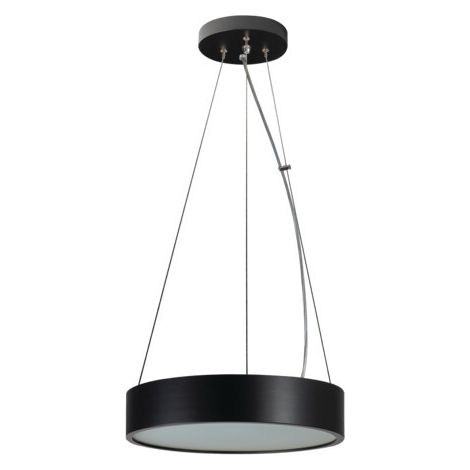 Suspension Kanlux Jasmin noire bois/verre Ø27,5 E27 (1/4)